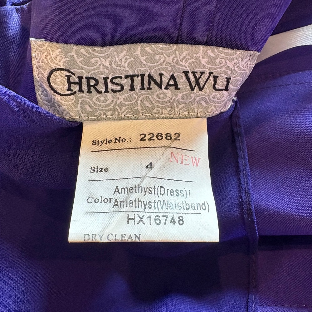 Christina Wu Size 4 Bridesmaid Dress
